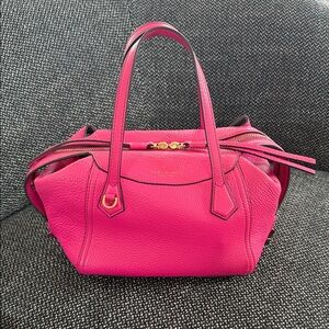 Tory Burch Perry Small Satchel - Crazy Pink